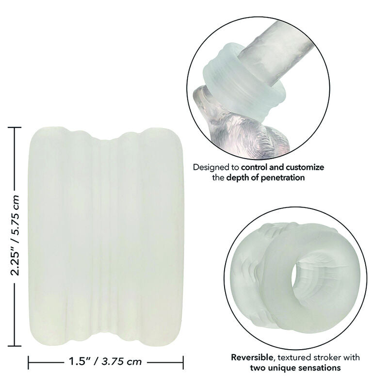 Anneau Bumper-Stroker Boundless Réversible Texturé Extensible - CalExotics
