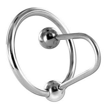 Anneau de Gland Acier avec Plug Urétral Dilatateur 30 mm - Metal Hard