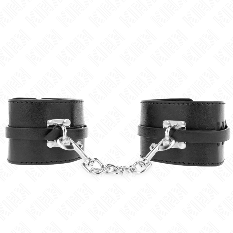 Appui-Poignets BDSM Verrouillables Deluxe Ajustables Noir - Kink