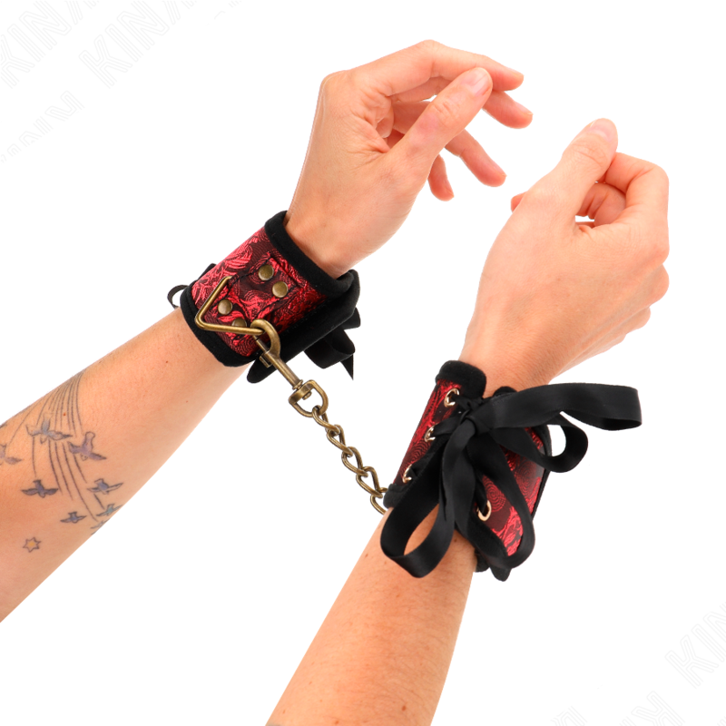 Attaches-Poignets BDSM Scandal Dentelle Réglables 24,5 cm - Kink