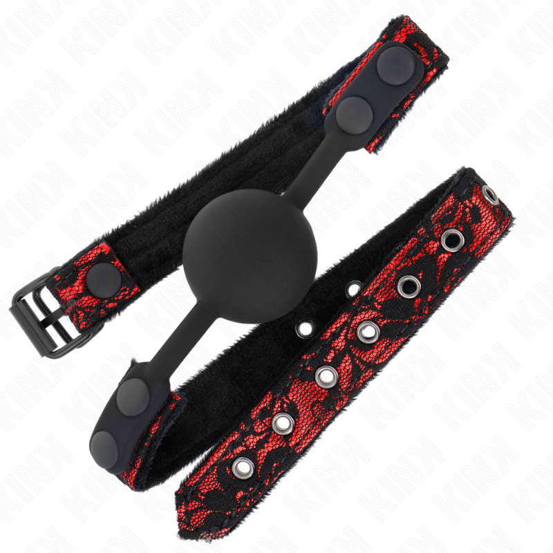 Bâillon Boule BDSM Scandale Silicone 4 cm Sangle Réglable - Kink
