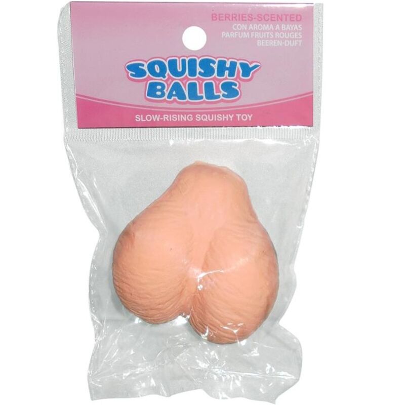 Balle Anti-Stress Squishy Forme Testicules Arôme Myrtille - Kheper Games