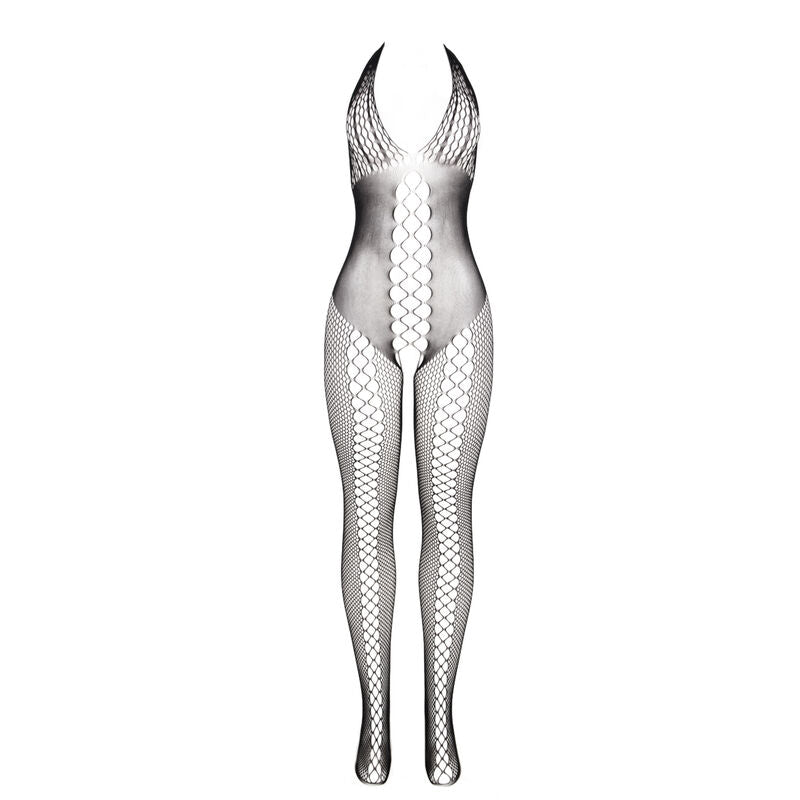 Bodystocking Dos Ouvert Détails Croisés Noir Taille Unique - Subblime