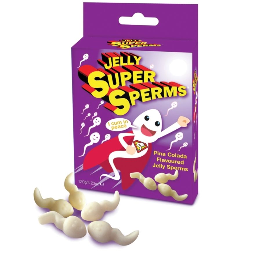 Bonbons Gélifiés Super Sperm Gummies Forme Sperme Pina Colada 120 g - Spencer & Fleetwood