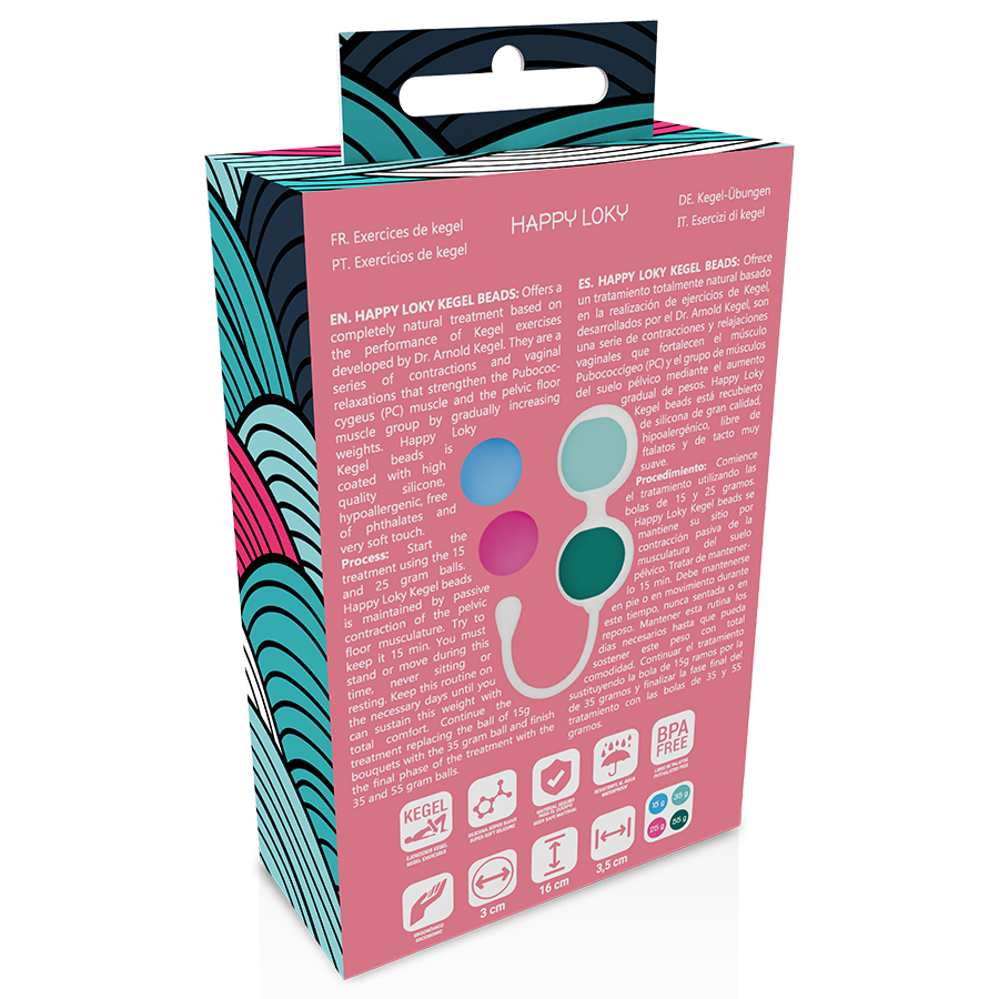 Boules de Geisha Kegel Set 4 Poids Silicone Progressif - Happy Loky