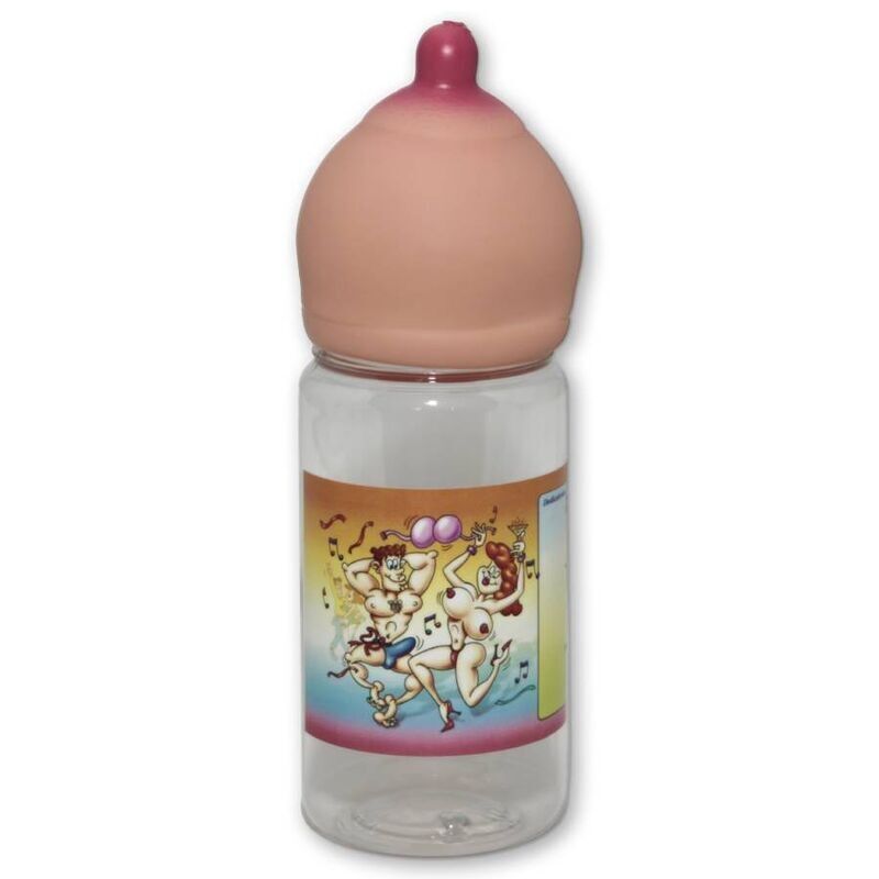 Bouteille Fun Forme Sein 360 ml Accessoire Festif - Diablo Picante