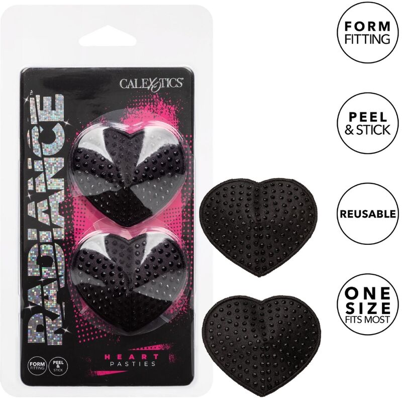 Cache-Tétons Radiance Forme Cœur Bijou Réutilisable Autocollant - CalExotics
