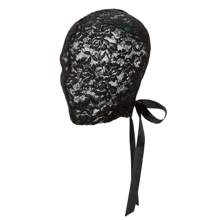 Cagoule Corset BDSM Dentelle Laçage Œillets Sans Nickel - CalExotics