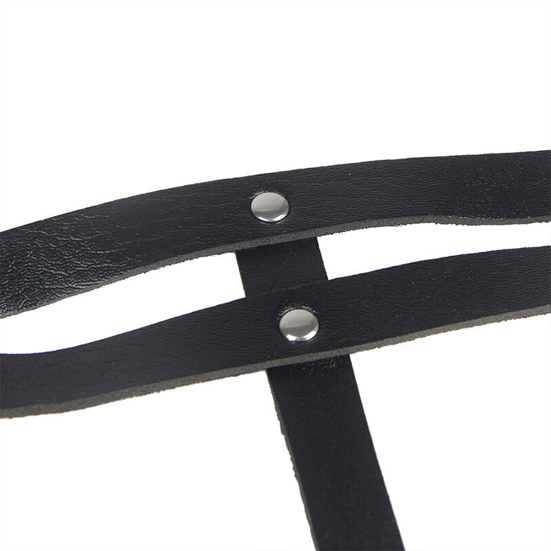 Ceinture Chaîne Bague Cuir Détails Anneaux Taille Unique - Subblime