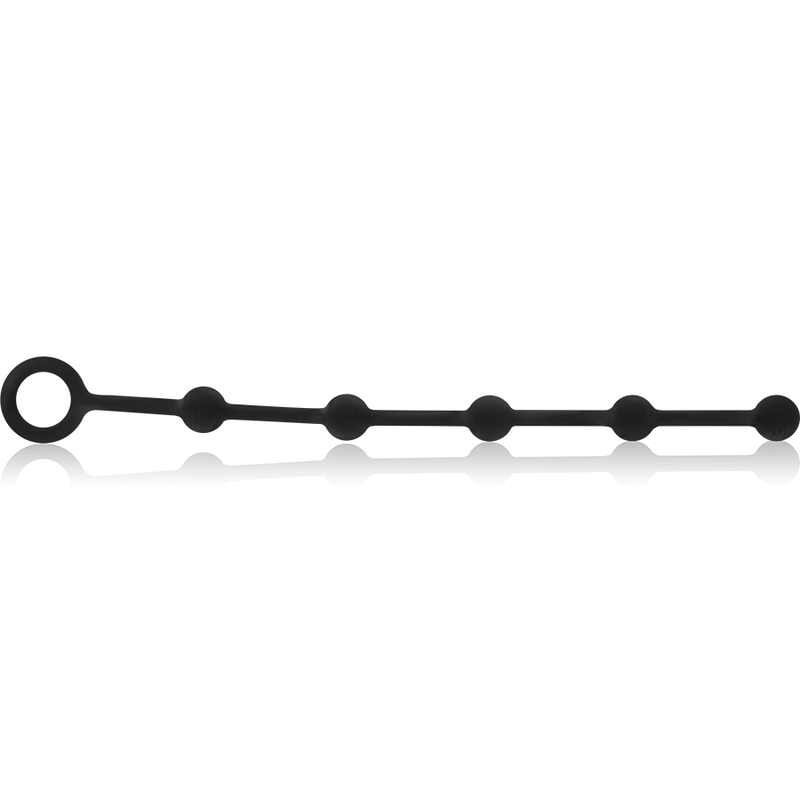Chapelet Anal Silicone Progressif 23 cm Anneau de Retrait - Ohmama
