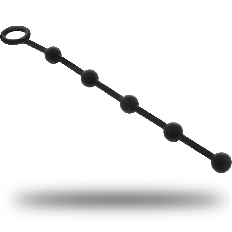 Chapelet Anal Silicone Progressif 23 cm Anneau de Retrait - Ohmama