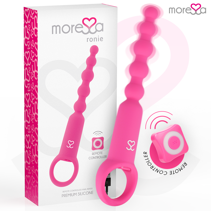 Chapelet Anal Vibrant Ronie 5 Boules Télécommandé Rechargeable - Moressa