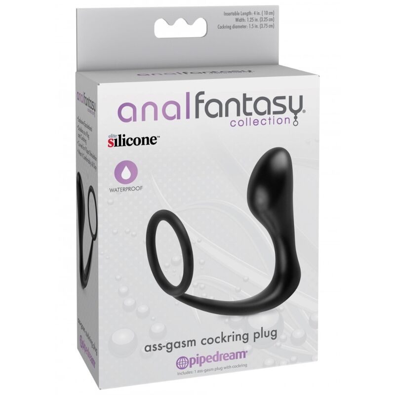 Cockring Anal Ass-Gasm Plug Intégré Silicone Submersible - Anal Fantasy