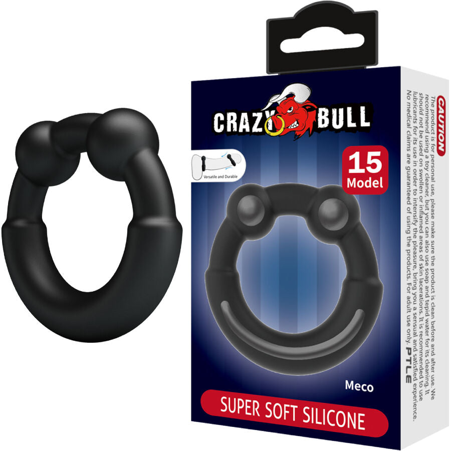 Cockring Meco Modèle 15 Silicone Souple Réglable Confort - Crazy Bull