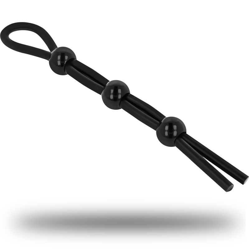 Cockring Pénis et Testicules Cordon Ajustable Silicone - Ohmama