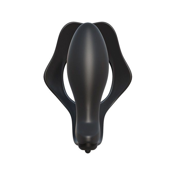 Cockring Plug Prostate Rock Hard Ass-Gasm Silicone Double Action - Fantasy