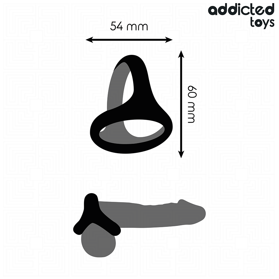 Cockring Triple Épaisseur Souple Confortable Extensible - Addicted Toys