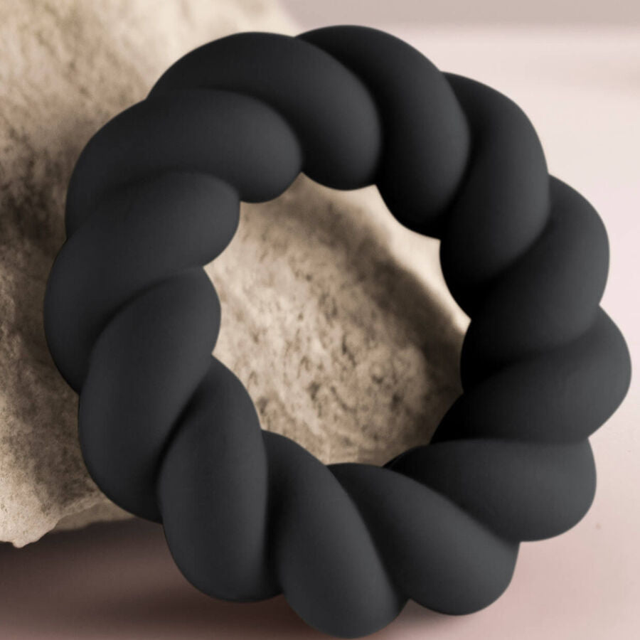 Cockring Twist Silicone Souple Ajustable Étanche IPX7 - Rocks-Off