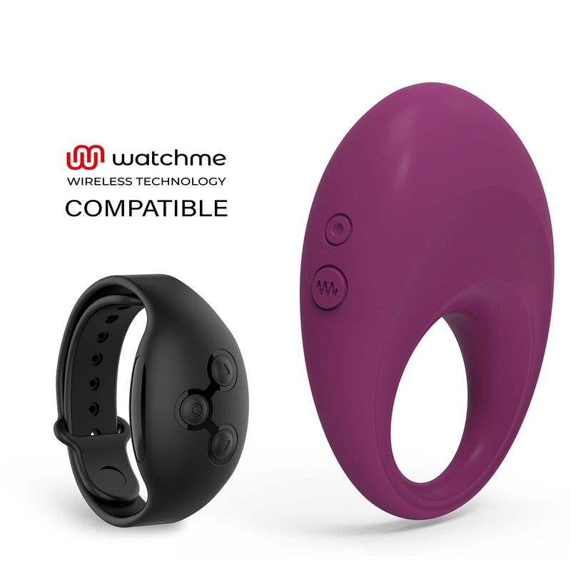 Cockring Vibrant Connecté Dylan WatchMe 10 Modes Rechargeable IPX6 - Coverme