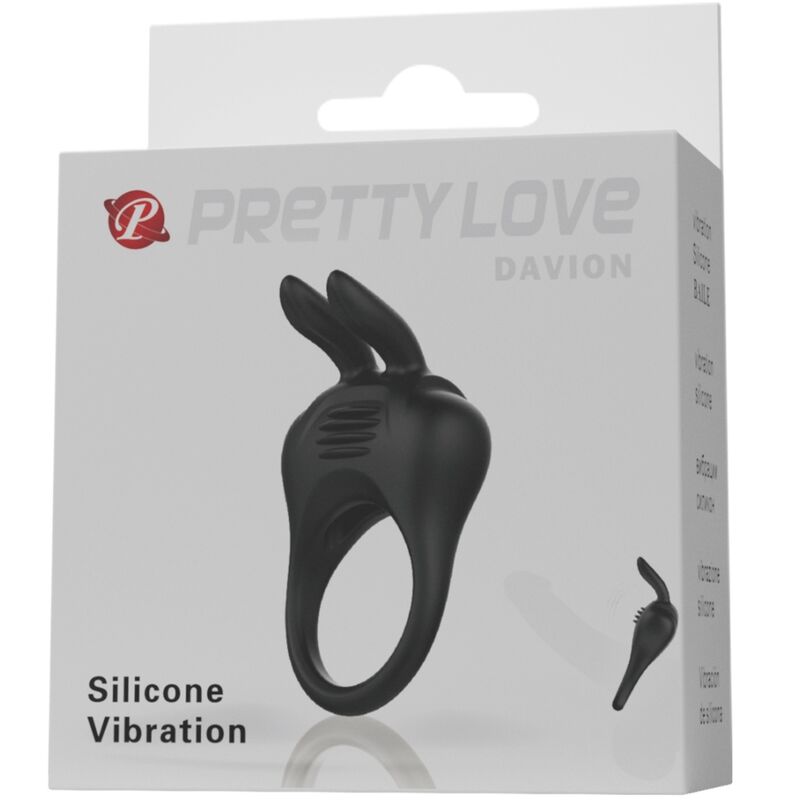 Cockring Vibrant Davion Stimulateur Clitoridien Lapin - Pretty Love