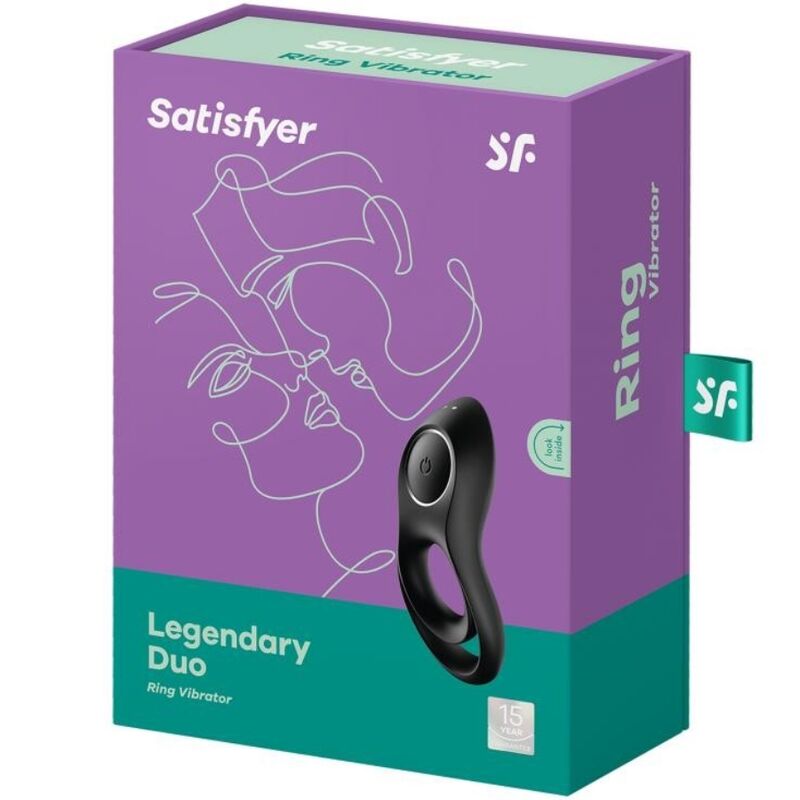 Cockring Vibrant Double Anneau Legendary Duo 12 Modes IPX7 - Satisfyer