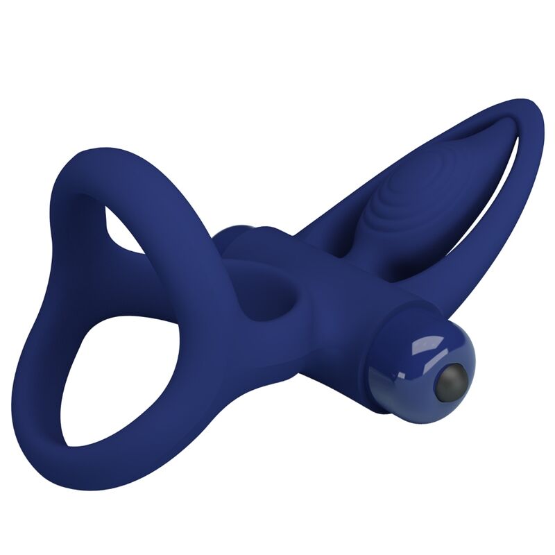 Cockring Vibrant Double Anneau Stimulateur Clitoridien 10 Modes - Pretty Love