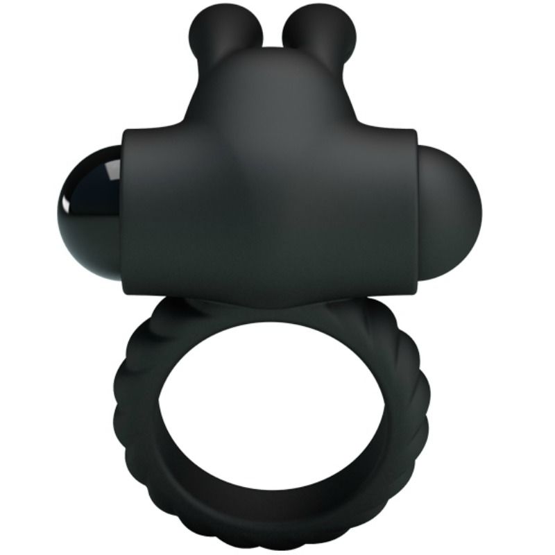 Cockring Vibrant Eudora avec Stimulateur Clitoridien Silicone Étanche - Pretty Love