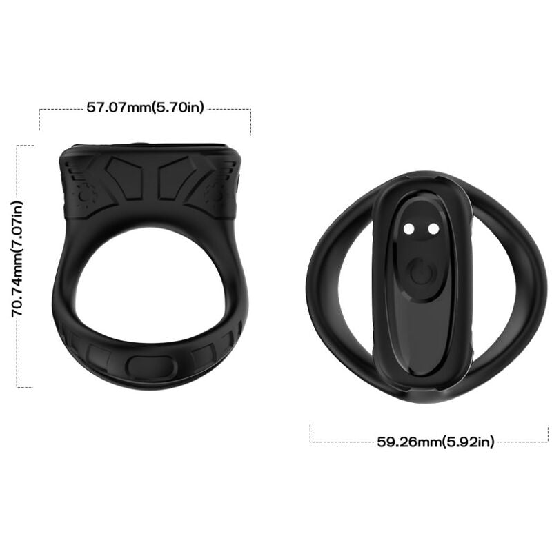 Cockring Vibrant Multiposition 9 Modes Rechargeable USB Étanche - Armony