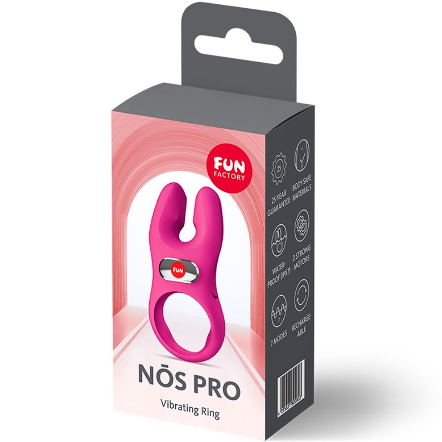 Cockring Vibrant NŌS Pro Magenta 2 Moteurs 7 Modes IPX7 - Fun Factory