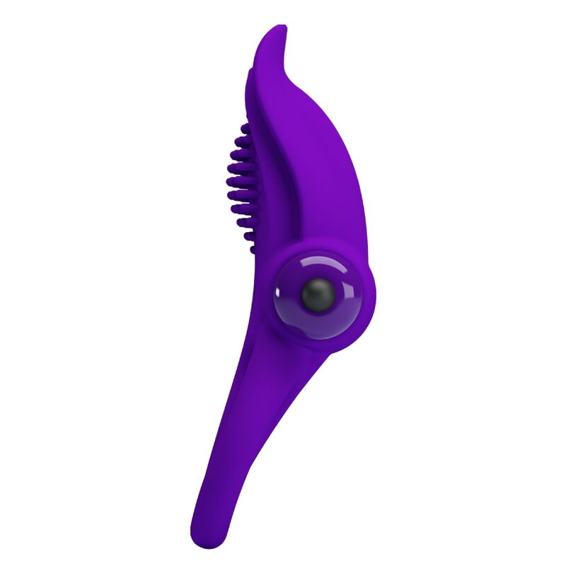 Cockring Vibrant Silicone 10 Modes Rechargeable Violet - Pretty Love