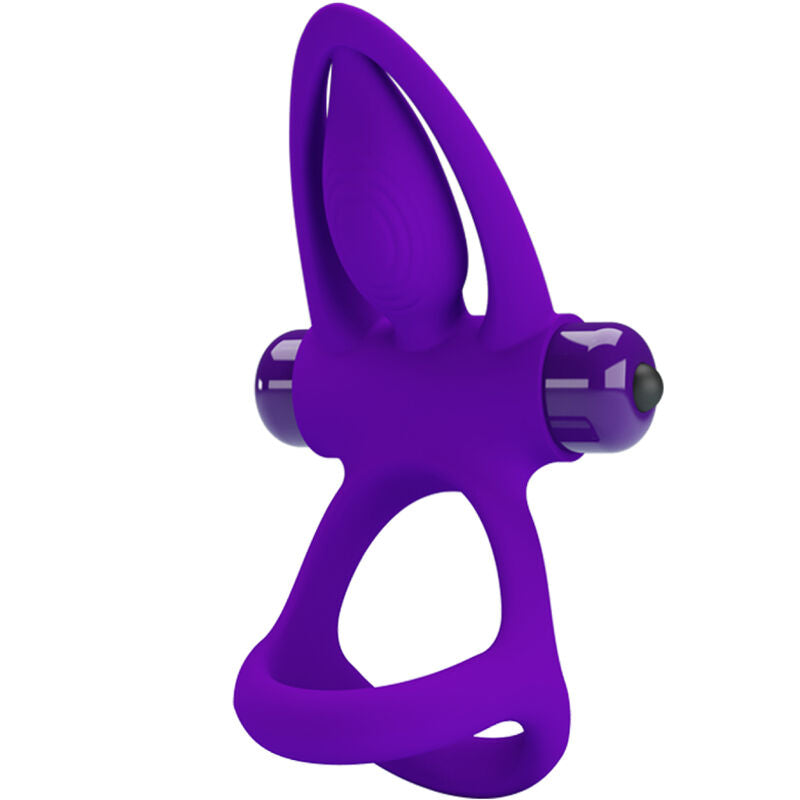 Cockring Vibrant Silicone 10 Vibrations Rechargeable - Pretty Love