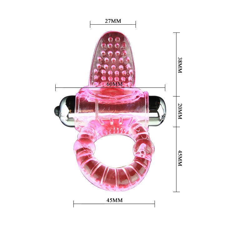 Cockring Vibrant Sweet 10 Rythmes Stimulateur Clitoris Amovible - Baile