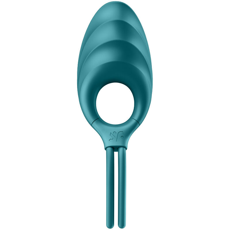 Cockring Vibrant Swordsman Réglable 12 Modes IPX7 Vert - Satisfyer