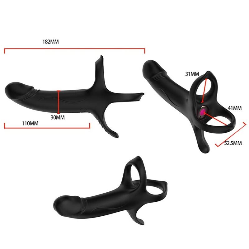 Cockring Vibrant Télécommandé 9 Modes Rechargeable Étanche - Armony