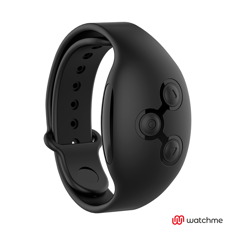 Cockring Vibrant Télécommandé Cameron WatchMe 10 Modes Rechargeable - Black&Silver