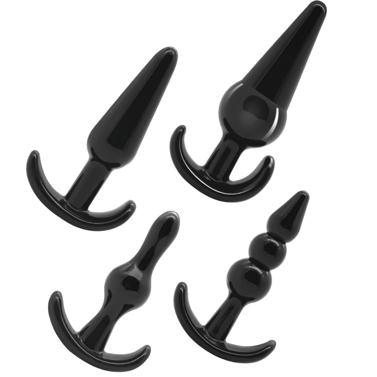 Coffret 4 Plugs Anaux Progressifs Flexibles Sans Phtalates - Addicted Toys