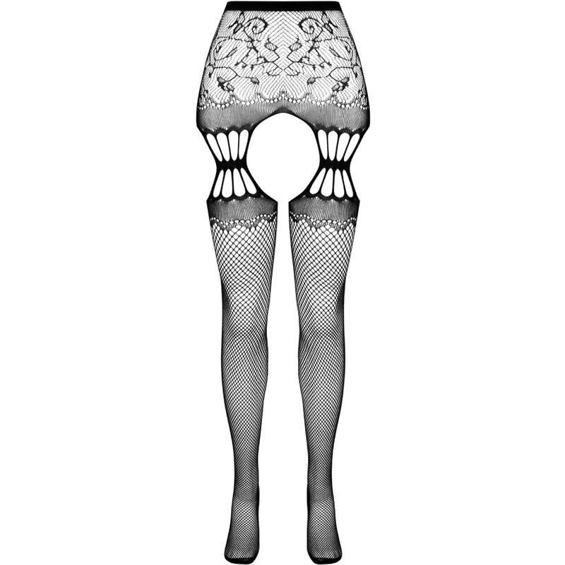 Collant Ouvert Effet Jarretière S027 Taille Unique Sensuel - Passion Woman