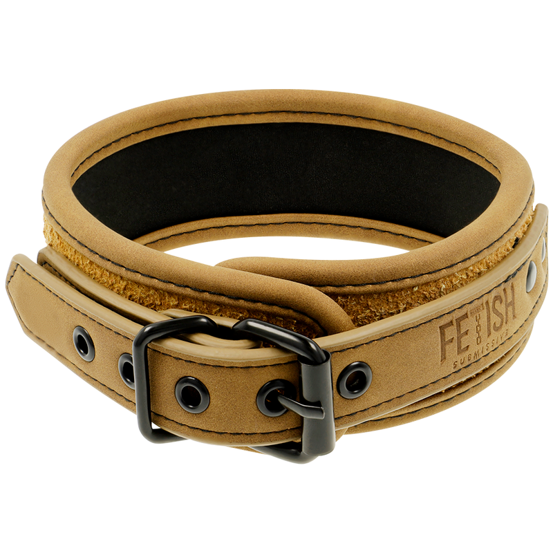Collier BDSM avec Menottes Origin Chaîne Doublée Néoprène - Fetish Submissive
