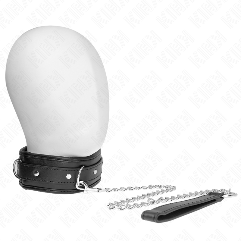 Collier BDSM Cuir Éponge Bracelet Réglable 37-54 cm - Kink