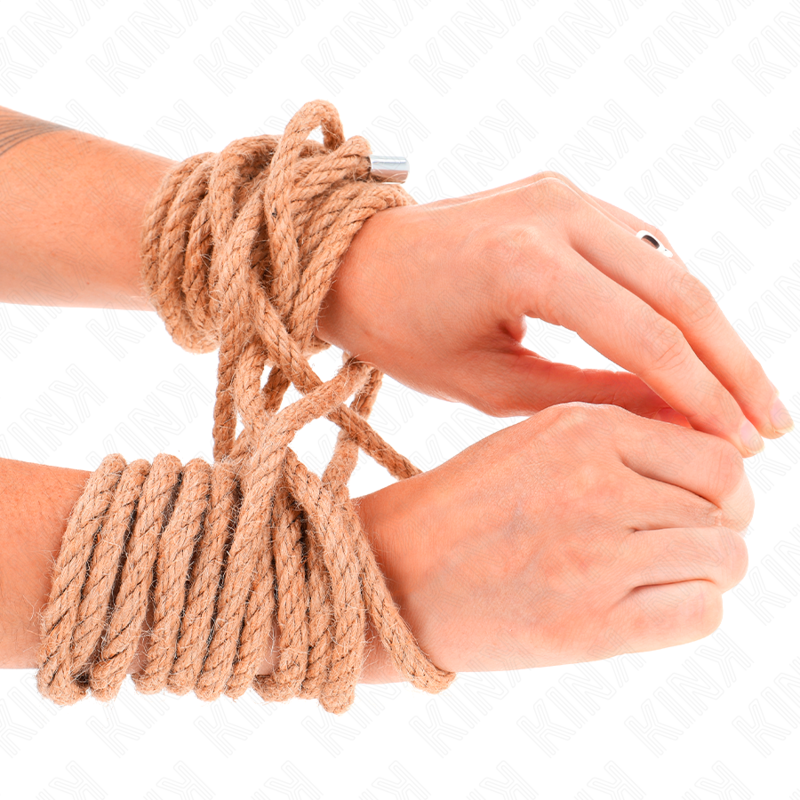 Corde de Bondage Chanvre Naturel Tête Métallique - Kink Rope Arts
