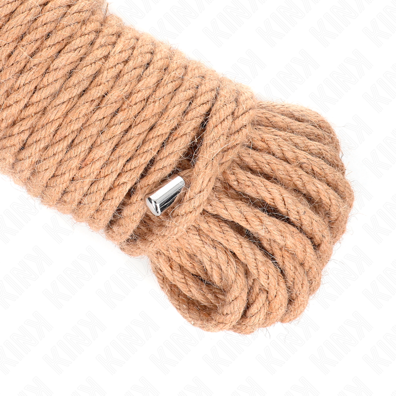 Corde de Bondage Chanvre Naturel Tête Métallique - Kink Rope Arts