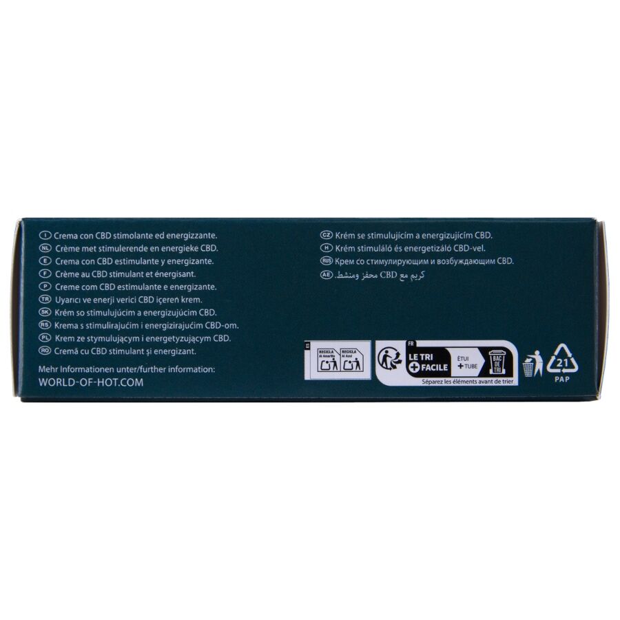Crème de Masturbation Chauffante au CBD Unisexe 100 ml - Hot