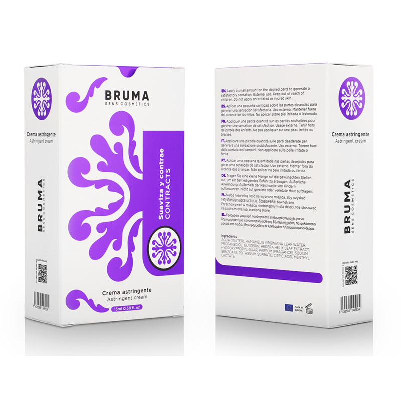 Crème Intime Astringente Resserrante Ultra Glissante 15 ml - Bruma
