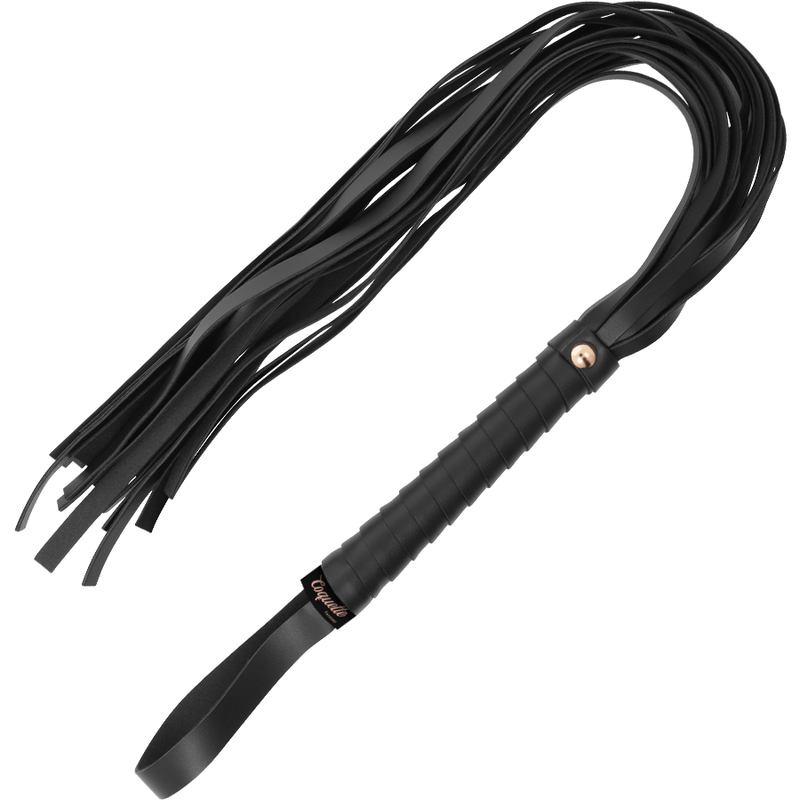 Cravache BDSM Chic Desire Fantasy Cuir Végan Manche Métal - Coquette