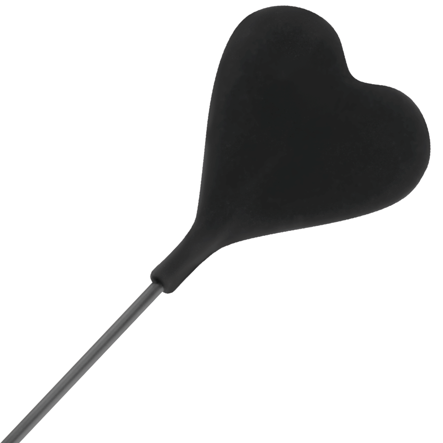 Cravache BDSM Réversible Plume Stimulante 40 cm Noir - Darkness