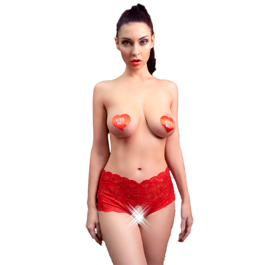 Culotte Ouverte Crotchless Sexy Dentelle 2 Coloris - Chilirose