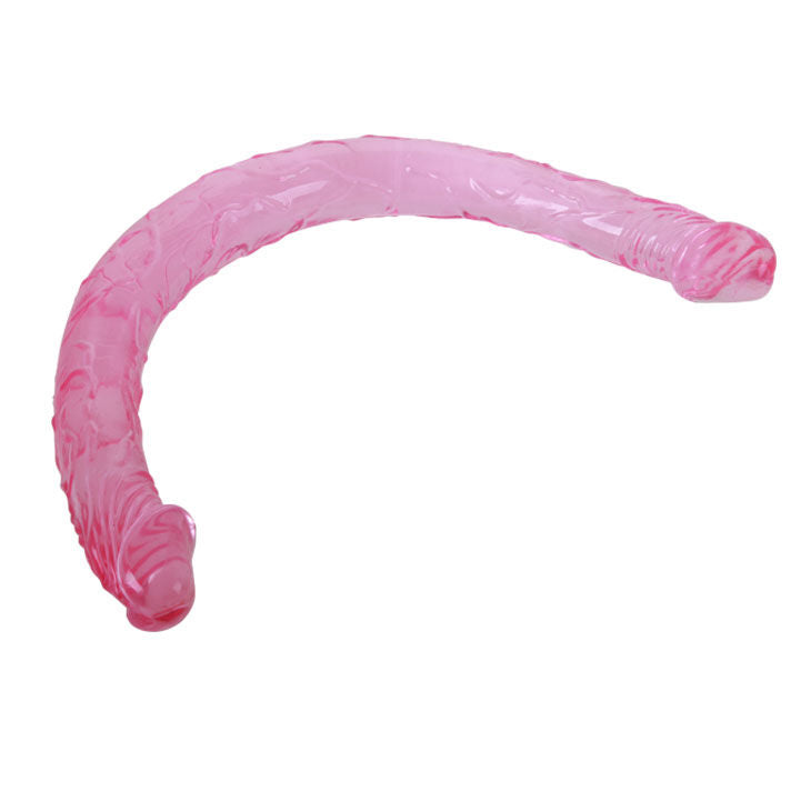 Double Gode Flexible 44,5 cm - Gélatine Souple Double Tête - Baile