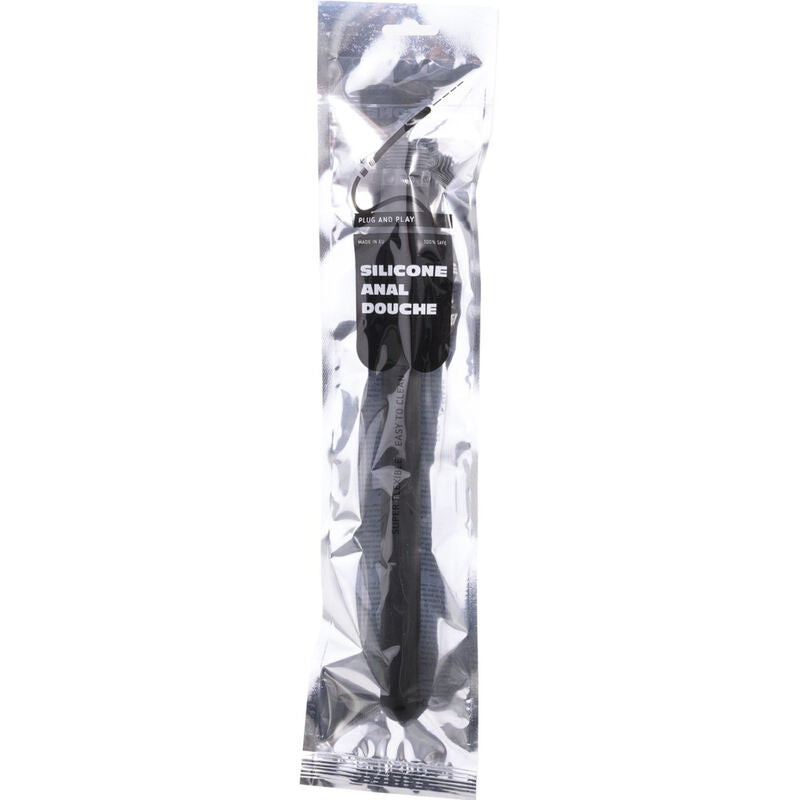 Douche Anale Silicone Souple Tuyau Flexible 27 cm - All Black
