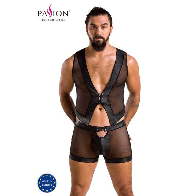 Ensemble Lingerie Homme William Noir Certifié Oeko-Tex - Passion Men