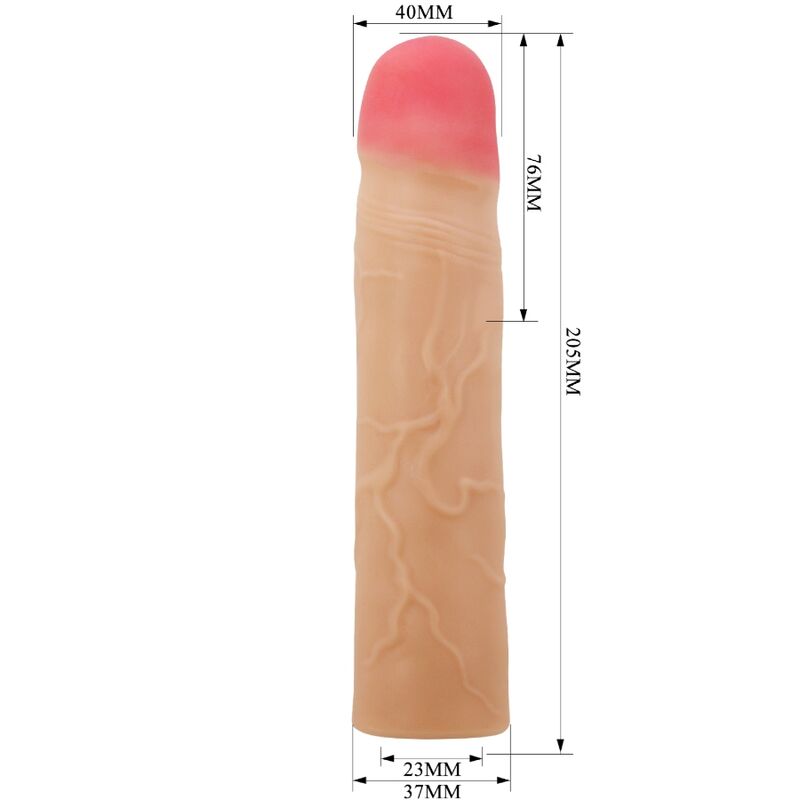 Gaine à Pénis Kylian Texturée Anneau Testicules Silicone - Pretty Love